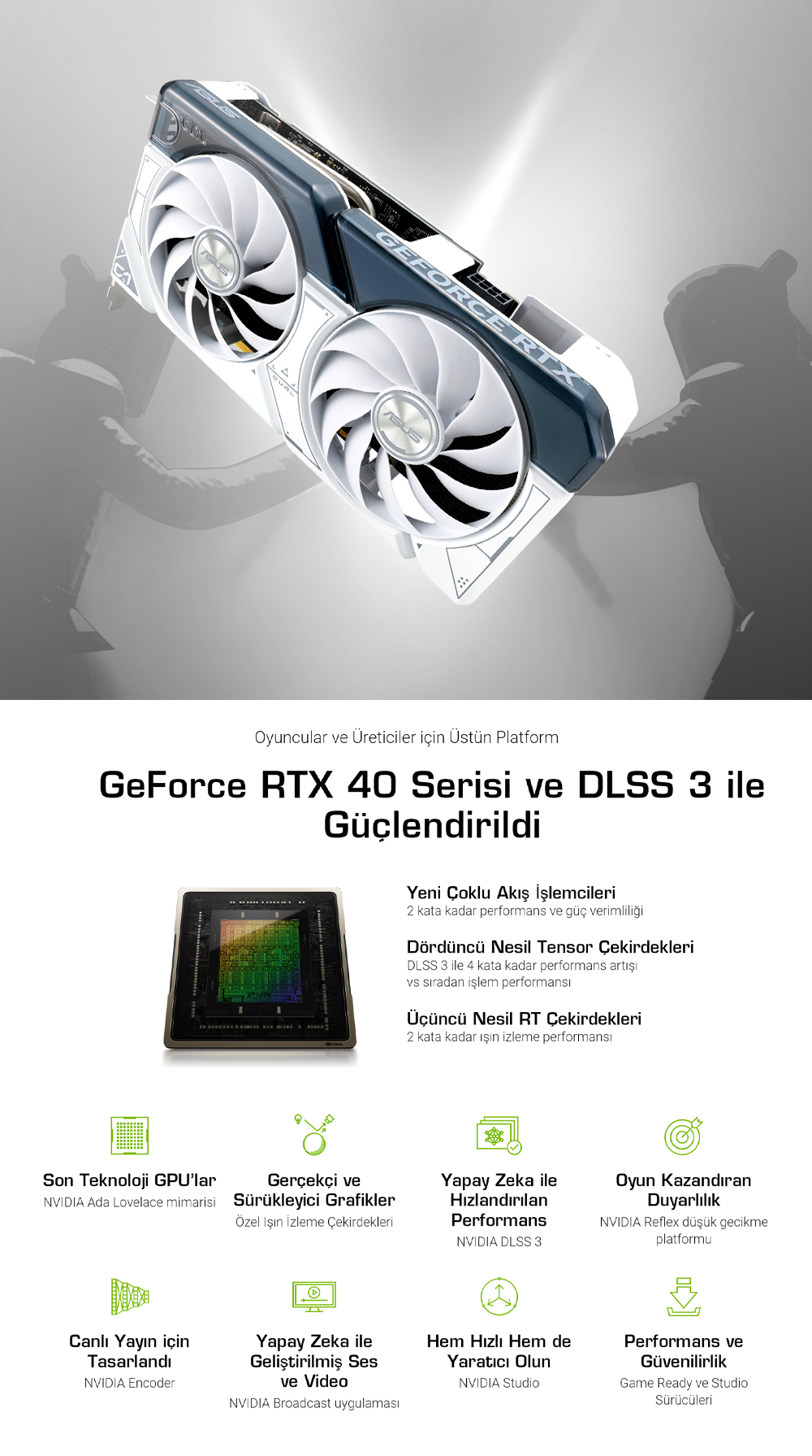 ASUS Dual GeForce RTX™ 4060 White OC Edition 8GB GDDR6