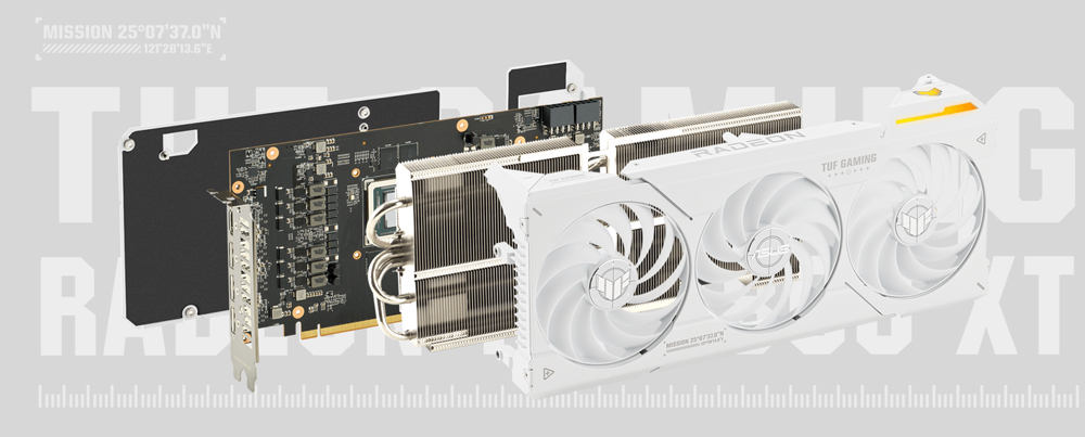 ASUS TUF Gaming Radeon™ RX 7800 XT White OC Edition 16GB GDDR6