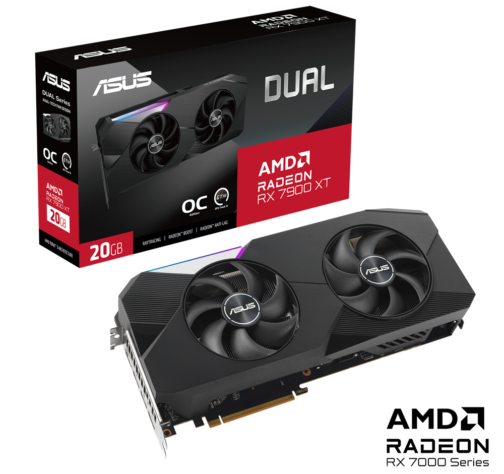 ASUS Dual Radeon™ RX 7900 XT OC Edition 20GB GDDR6