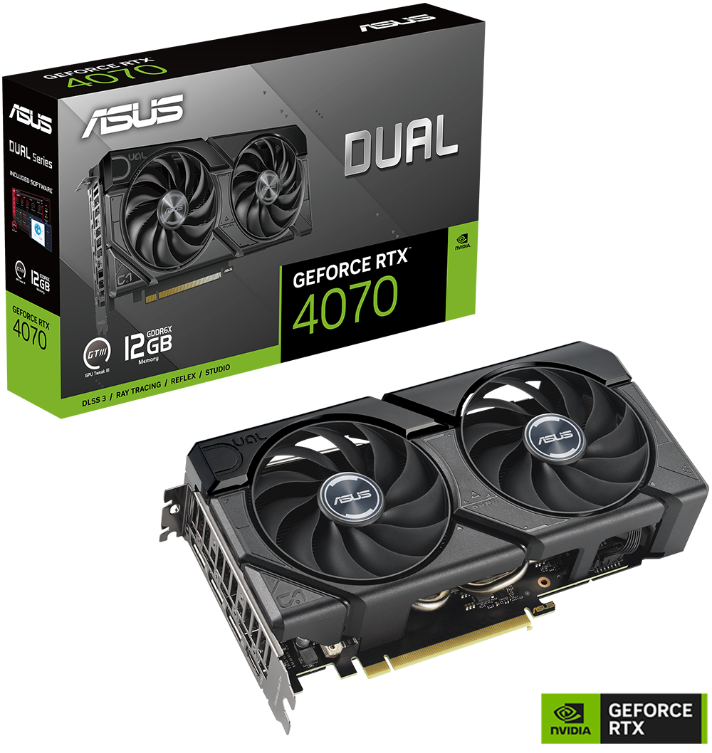 ASUS Dual GeForce RTX™ 4070 12GB GDDR6X