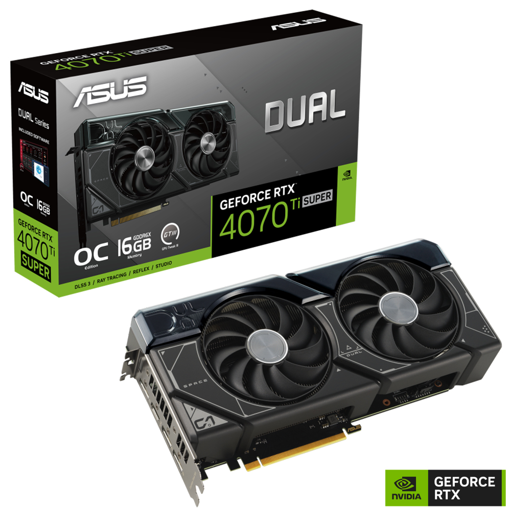 ASUS Dual GeForce RTX™ 4070 Ti SUPER OC Edition 16GB GDDR6X