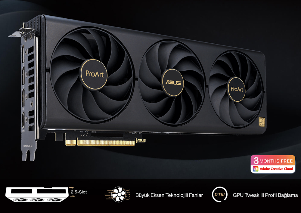 ProArt GeForce RTX™ 4070 Ti SUPER 16GB GDDR6X