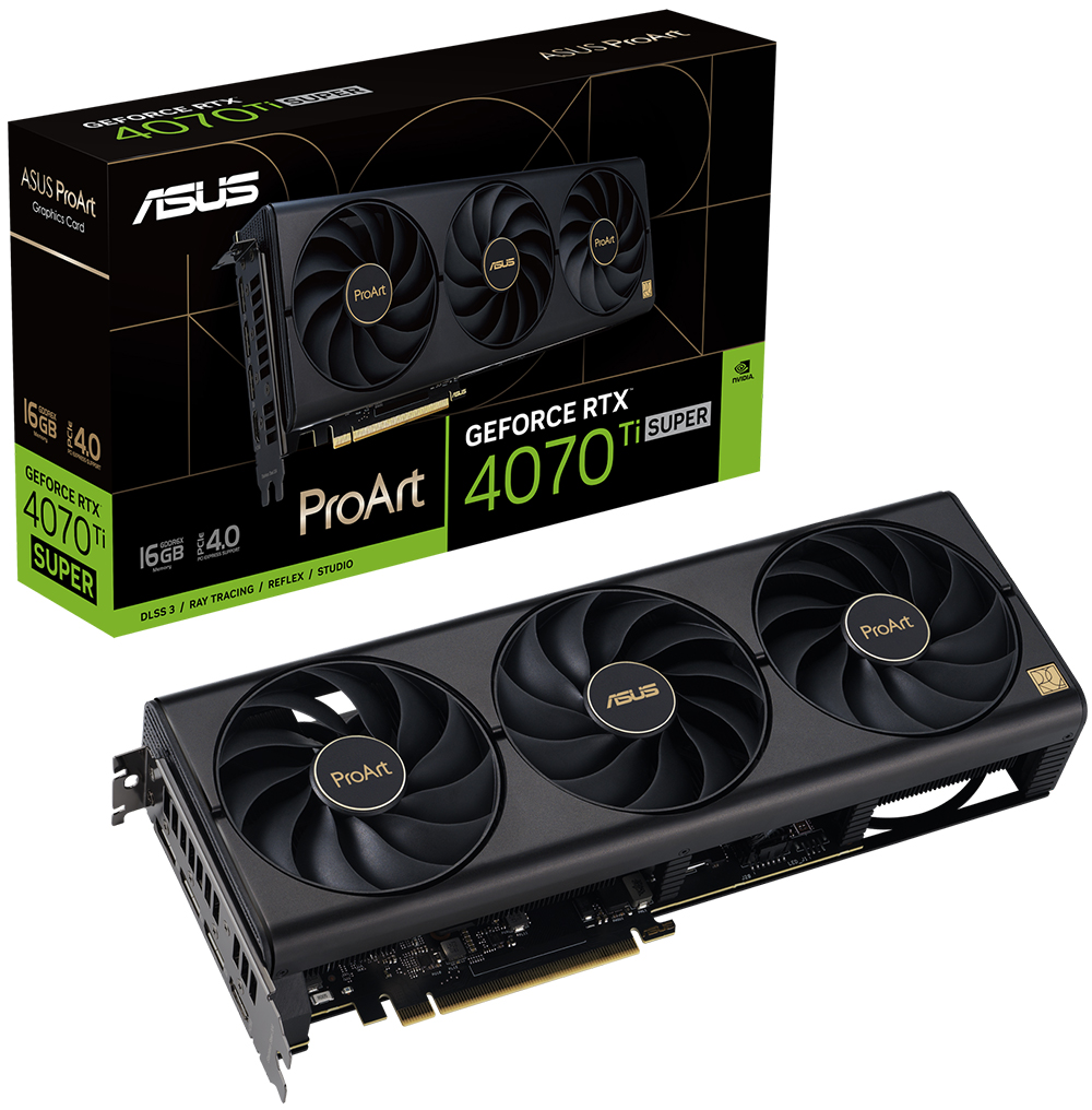 ProArt GeForce RTX™ 4070 Ti SUPER 16GB GDDR6X