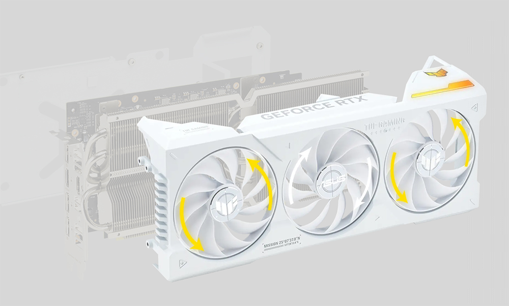 ASUS TUF Gaming GeForce RTX™ 4070 Ti SUPER BTF White OC Edition 16GB GDDR6X