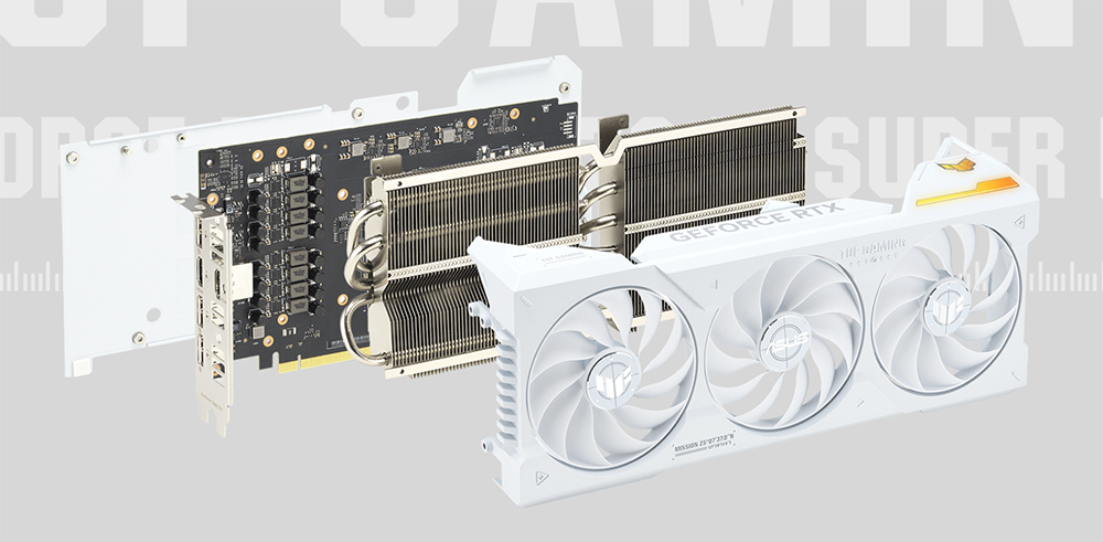 ASUS TUF Gaming GeForce RTX™ 4070 Ti SUPER BTF White OC Edition 16GB GDDR6X