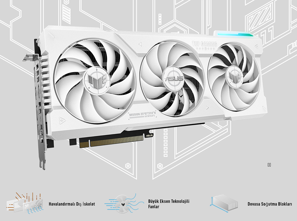 ASUS TUF Gaming GeForce RTX™ 4070 Ti SUPER 16GB GDDR6X White OC Edition