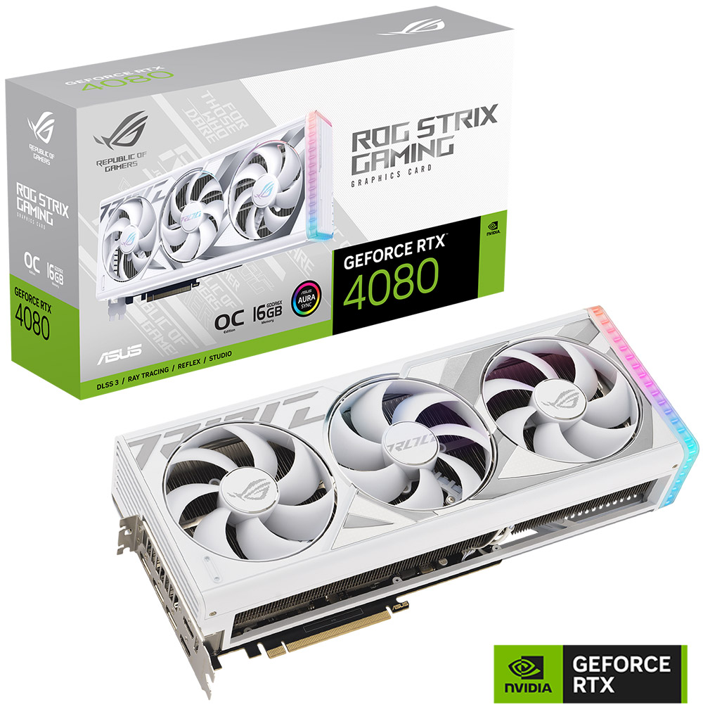 ROG Strix GeForce RTX 4080 16GB GDDR6X White OC Edition
