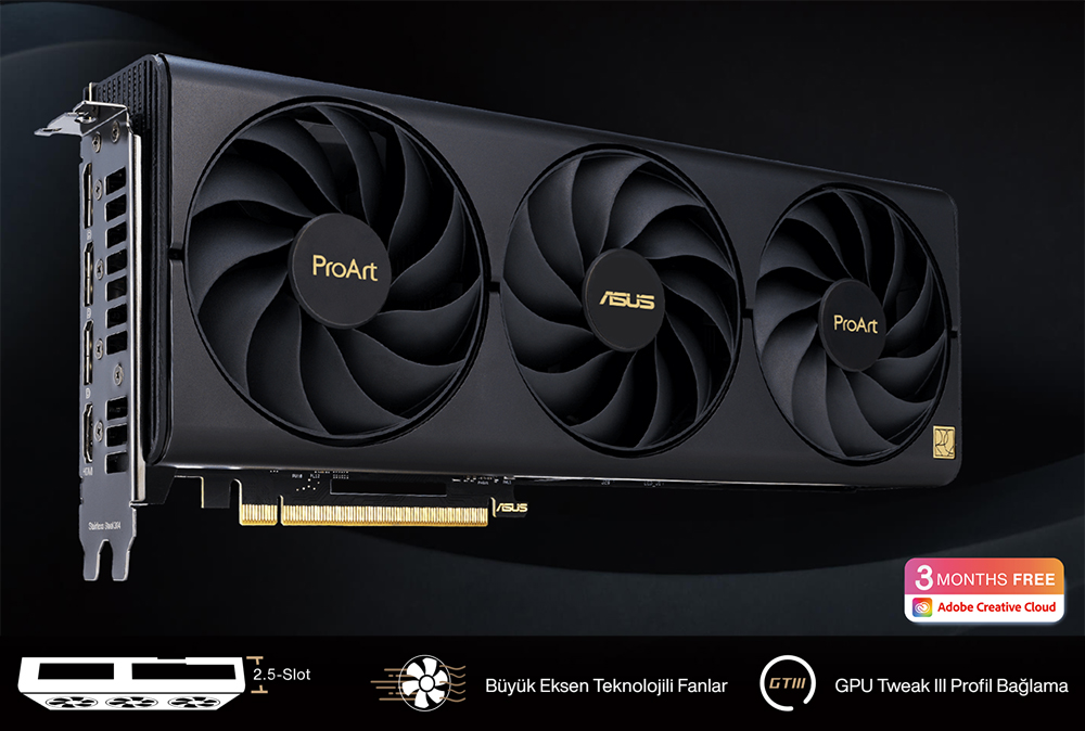 ProArt GeForce RTX™ 4080 SUPER 16GB GDDR6X OC Edition