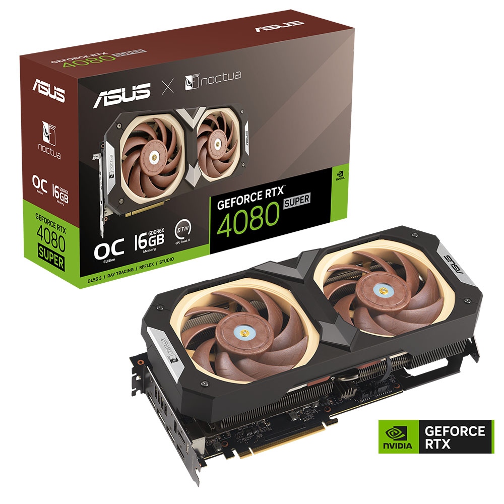 ASUS GeForce RTX™ 4080 SUPER 16GB GDDR6X Noctua OC Edition