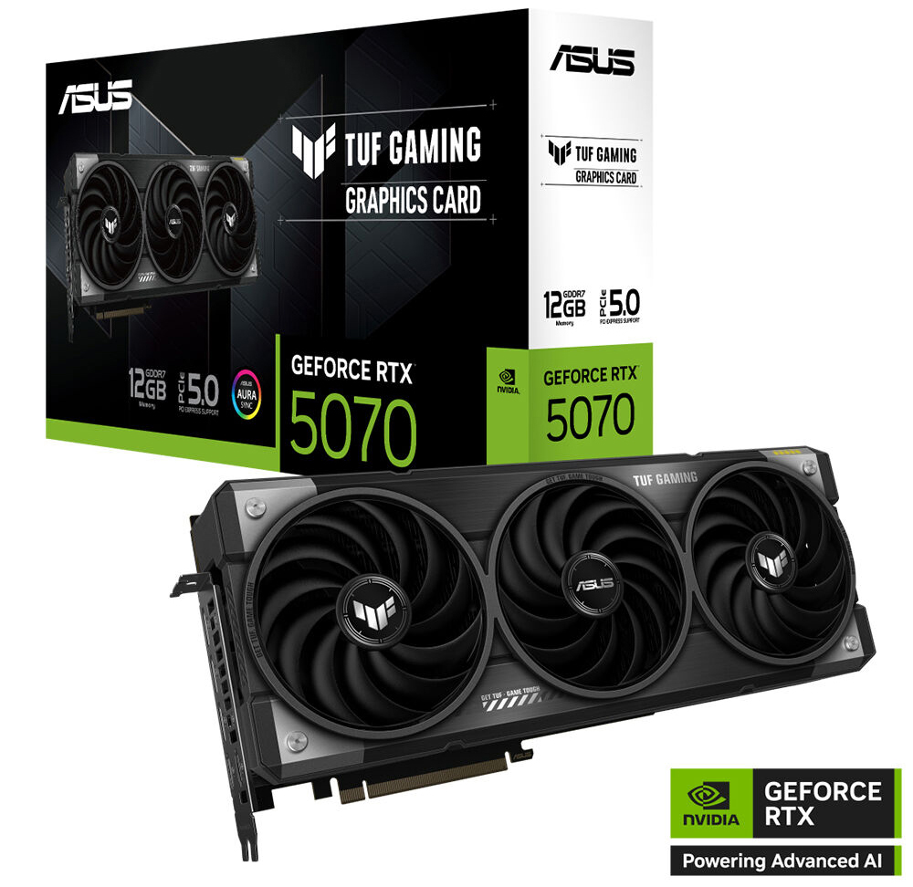 ASUS TUF Gaming GeForce RTX™ 5070 12GB GDDR7