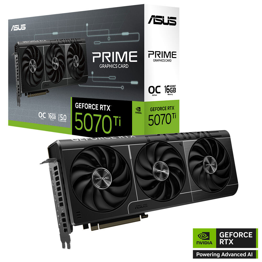 ASUS PRIME GeForce RTX™ 5070 Ti 16GB GDDR7 OC Edition