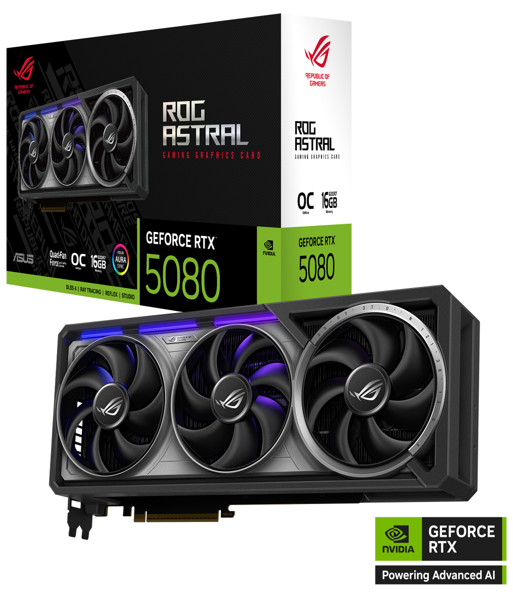 ROG Astral GeForce RTX™ 5080 16GB GDDR7 OC Edition